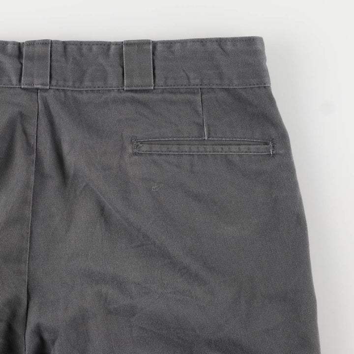 Dickies Loose Fit Work Shorts, Half Pants, Men's, W37 equivalent polyester gray type Vintage Second Hand