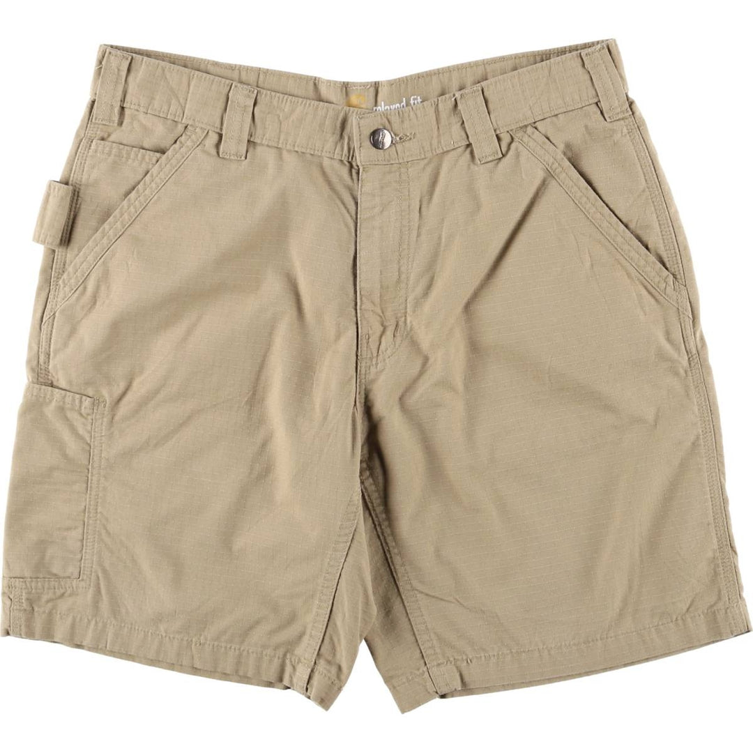 Carhartt Relaxed Fit Ripstop Work Shorts, Men's Size W35 cotton Beige type Vintage Second Hand