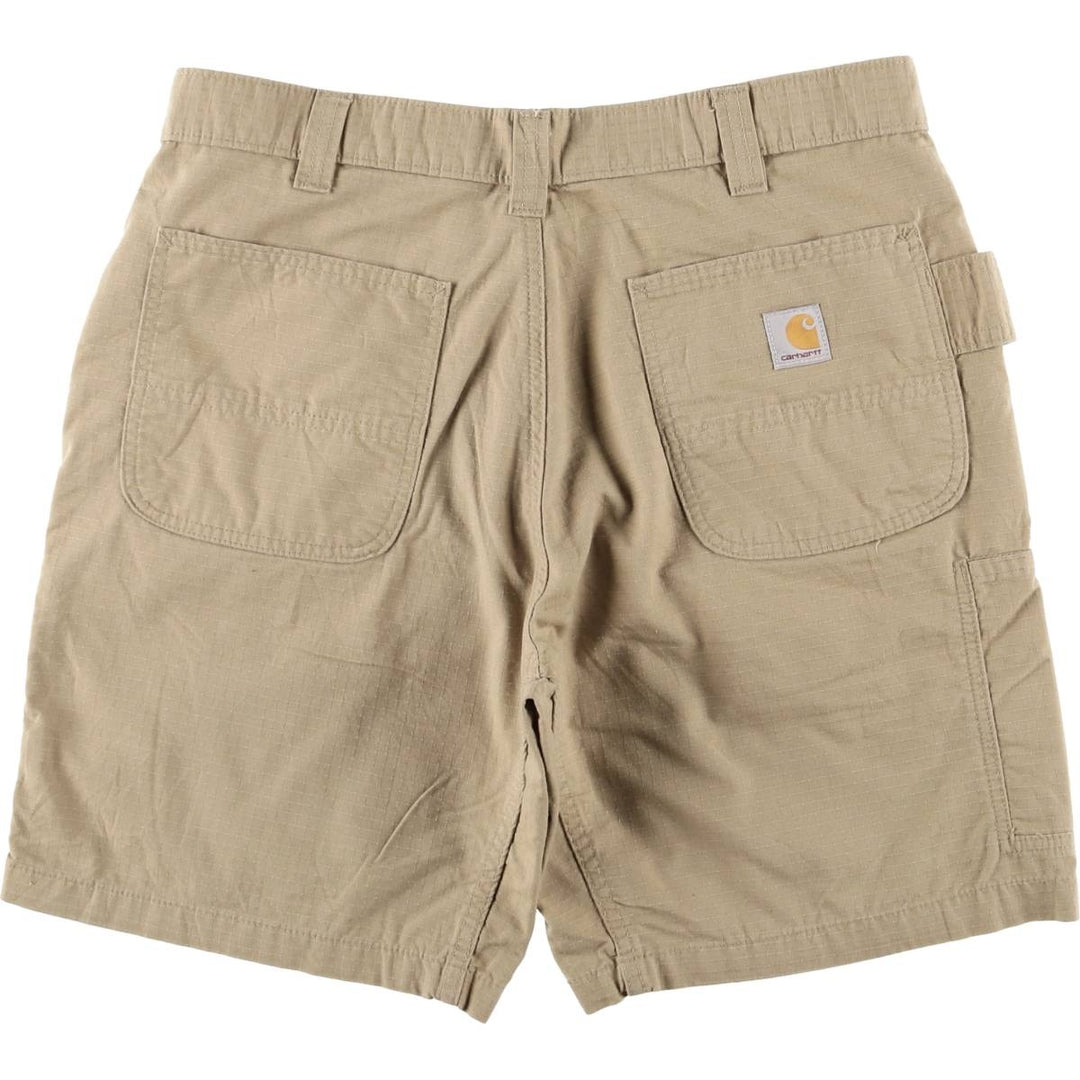 Carhartt Relaxed Fit Ripstop Work Shorts, Men's Size W35 cotton Beige type Vintage Second Hand
