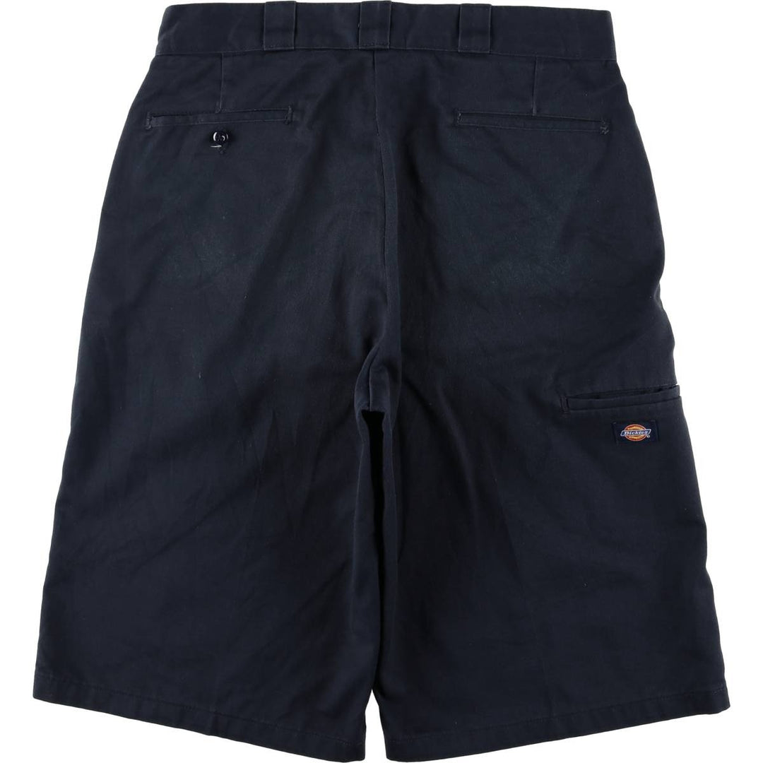 Dickies Work Shorts, Half Pants, Men's, W36 equivalent polyester navy blue type Vintage Second Hand