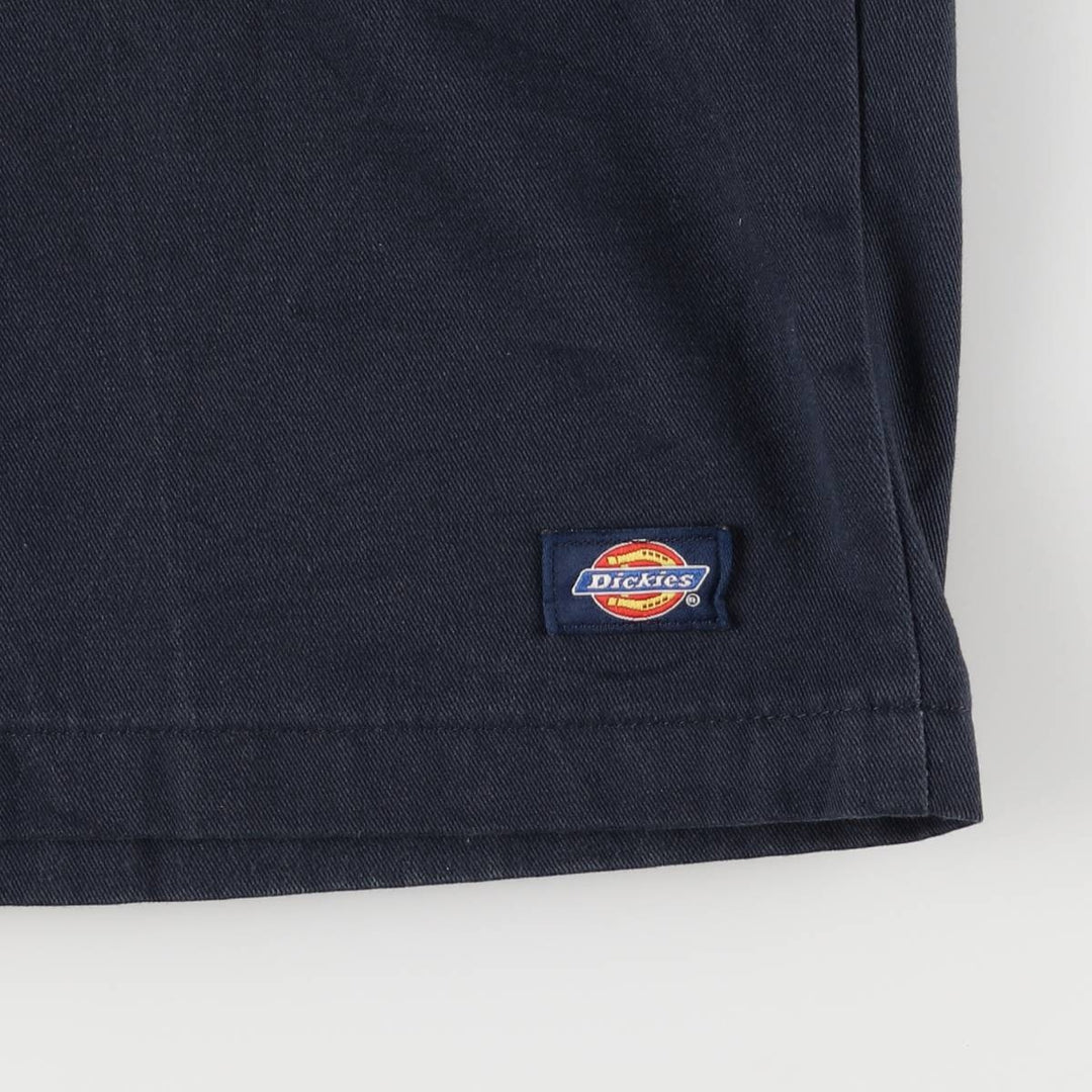 Dickies Work Shorts, Half Pants, Men's, W36 equivalent polyester navy blue type Vintage Second Hand