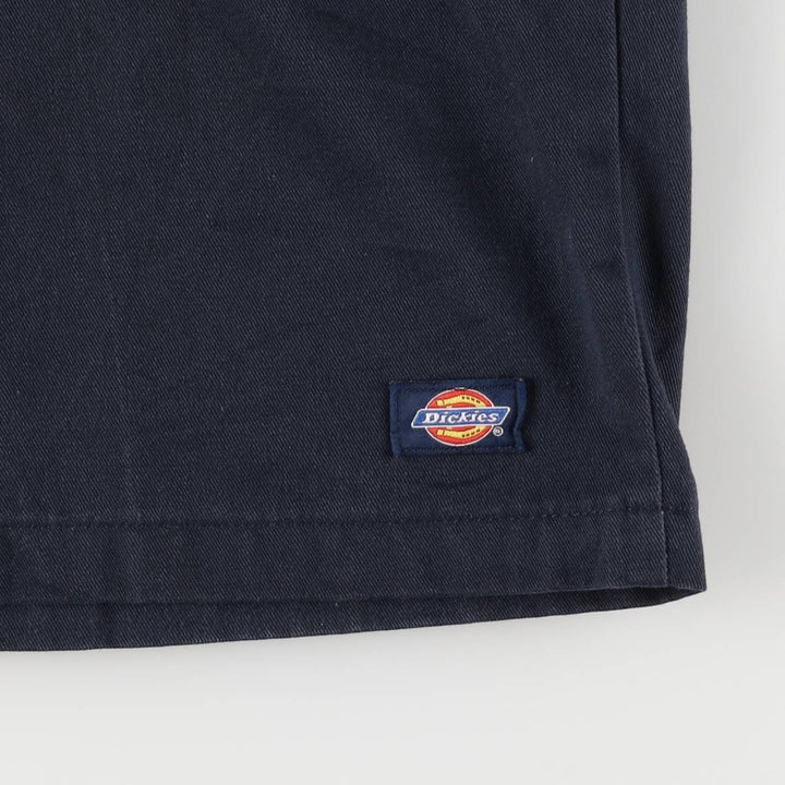 Dickies Work Shorts, Half Pants, Men's, W36 equivalent polyester navy blue type Vintage Second Hand