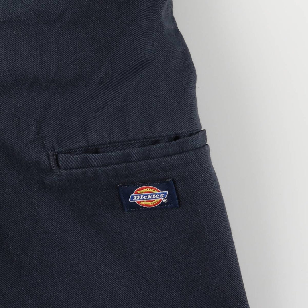 Dickies Work Shorts, Half Pants, Men's, W36 equivalent polyester navy blue type Vintage Second Hand