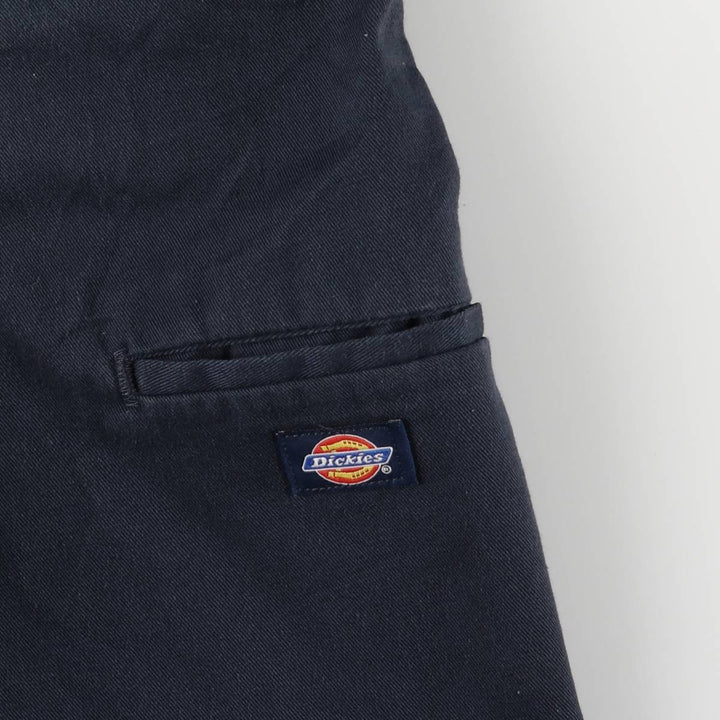 Dickies Work Shorts, Half Pants, Men's, W36 equivalent polyester navy blue type Vintage Second Hand