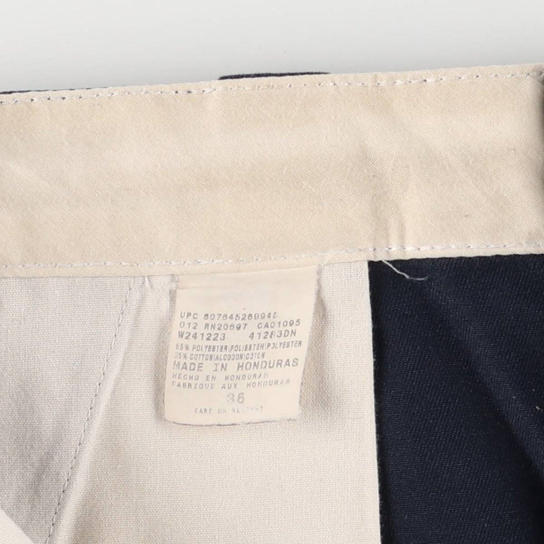 Dickies Work Shorts, Half Pants, Men's, W36 equivalent polyester navy blue type Vintage Second Hand