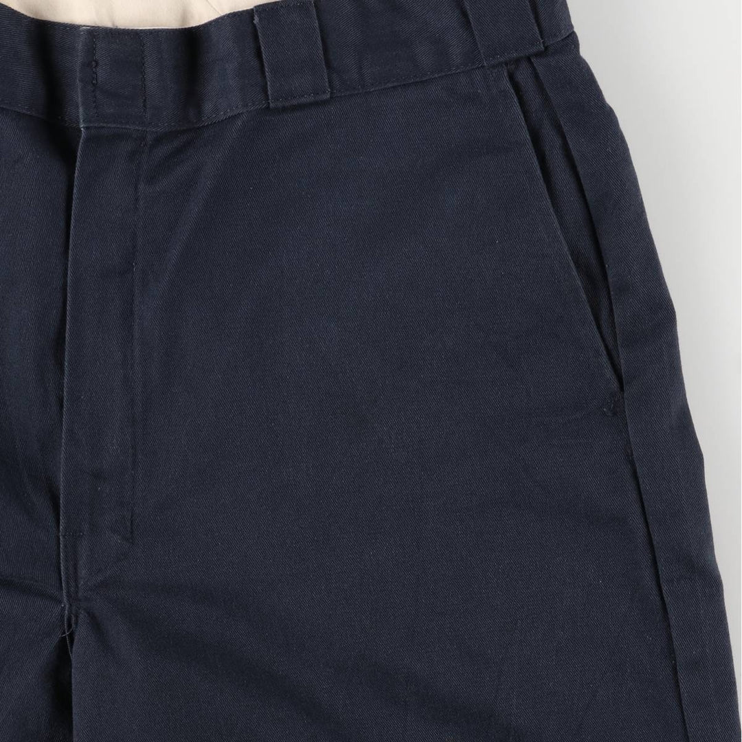 Dickies Work Shorts, Half Pants, Men's, W36 equivalent polyester navy blue type Vintage Second Hand