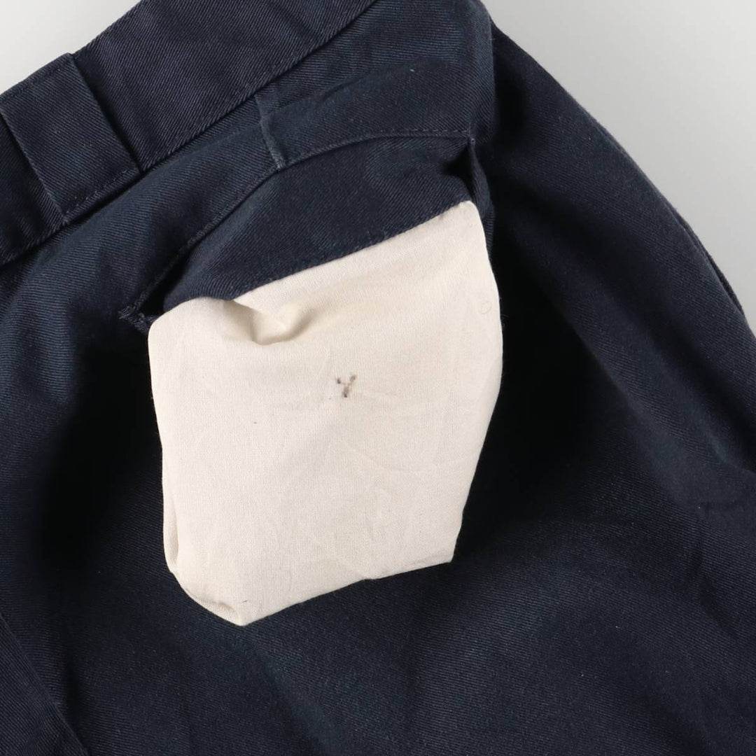 Dickies Work Shorts, Half Pants, Men's, W36 equivalent polyester navy blue type Vintage Second Hand