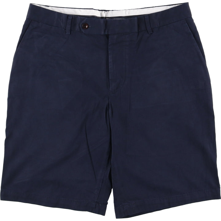 Ralph Lauren POLO by Ralph Lauren silk and cotton shorts, men's size W35. silk navy blue type Vintage Second Hand