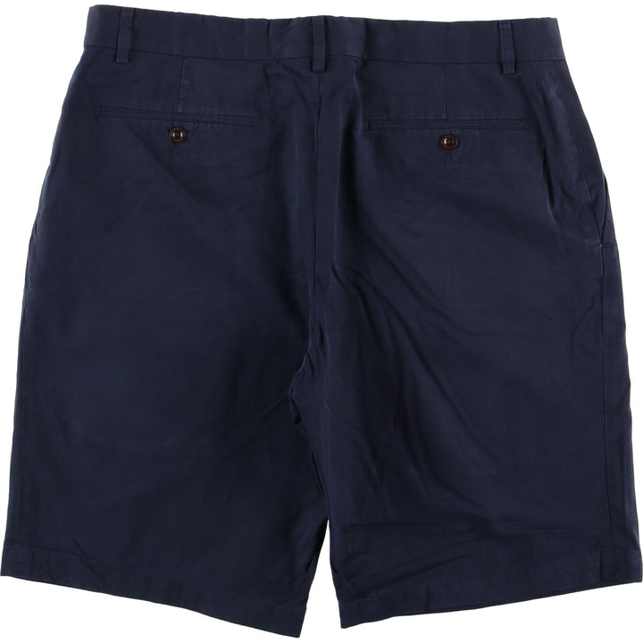 Ralph Lauren POLO by Ralph Lauren silk and cotton shorts, men's size W35. silk navy blue type Vintage Second Hand