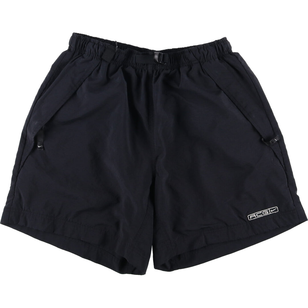 90'S Vintage Nike ACG Nylon Shorts, Men's XL unclear black type Vintage Second Hand