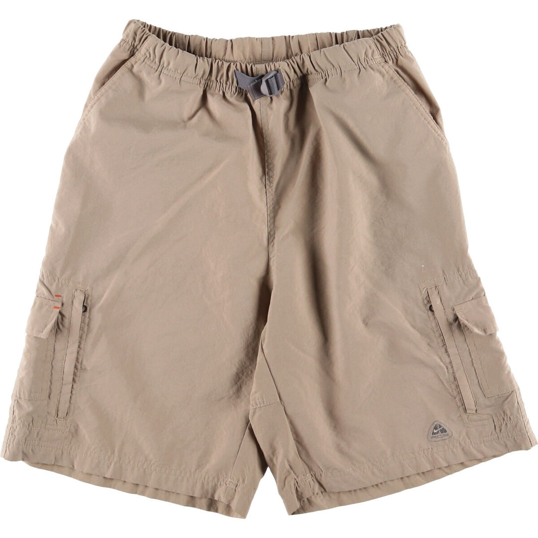 2000'S Nike ACG Nylon Shorts, Men's Size Small polyester Beige type Vintage Second Hand