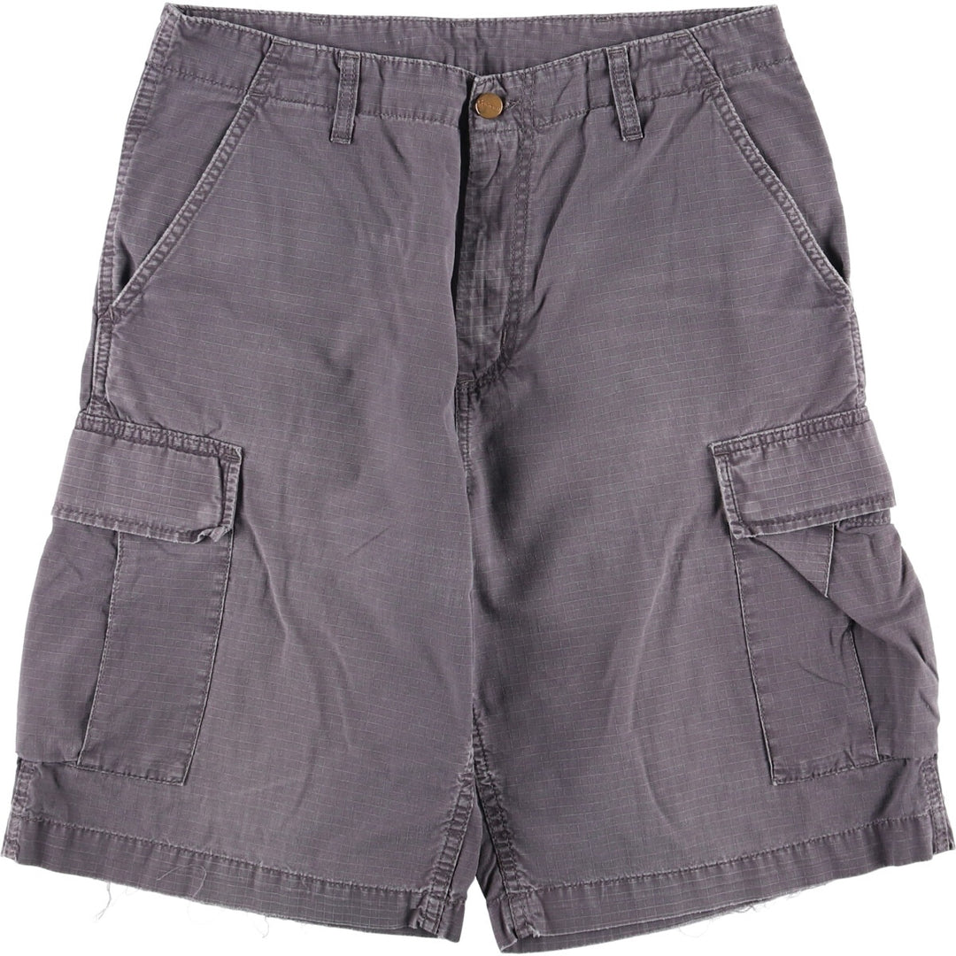 Carhartt Cargo Barmuda Ripstop Cargo Shorts, Men's Size W32 cotton gray type Vintage Second Hand