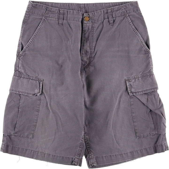 Carhartt Cargo Barmuda Ripstop Cargo Shorts, Men's Size W32 cotton gray type Vintage Second Hand