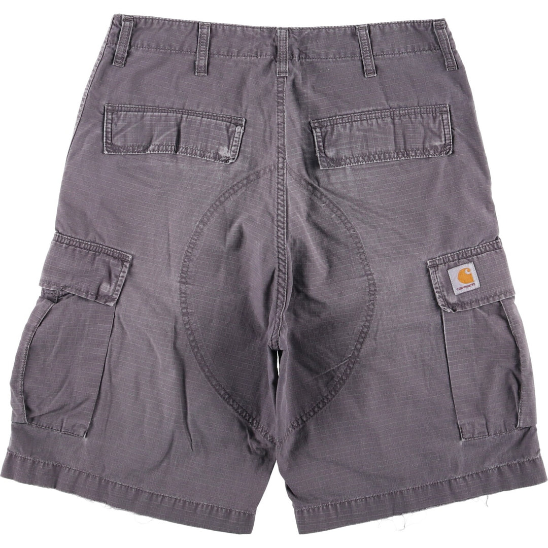 Carhartt Cargo Barmuda Ripstop Cargo Shorts, Men's Size W32 cotton gray type Vintage Second Hand