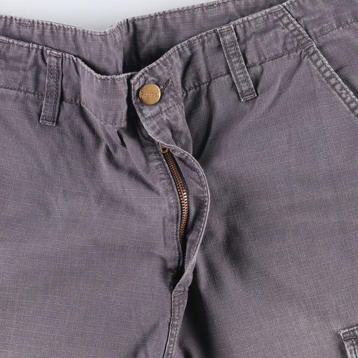 Carhartt Cargo Barmuda Ripstop Cargo Shorts, Men's Size W32 cotton gray type Vintage Second Hand