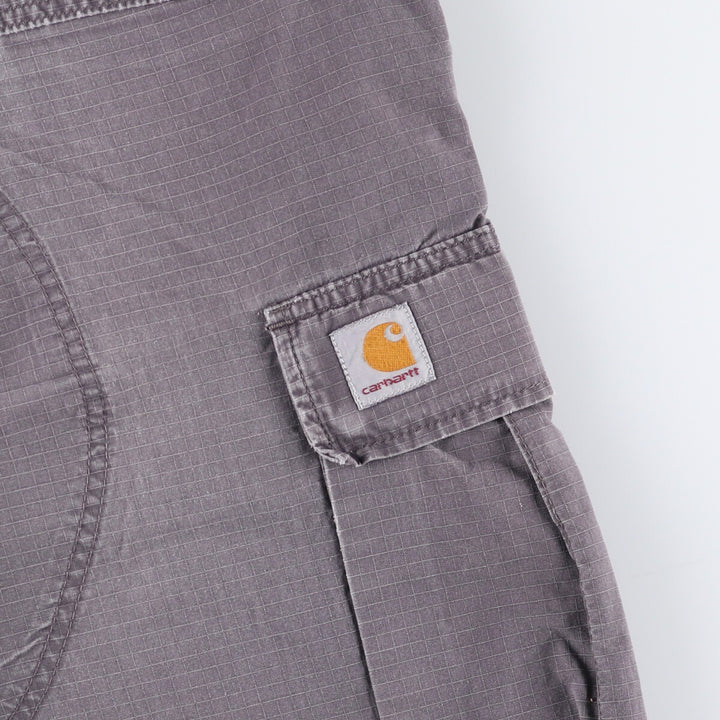 Carhartt Cargo Barmuda Ripstop Cargo Shorts, Men's Size W32 cotton gray type Vintage Second Hand