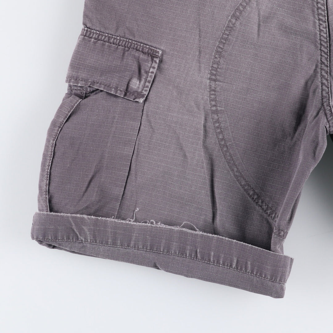 Carhartt Cargo Barmuda Ripstop Cargo Shorts, Men's Size W32 cotton gray type Vintage Second Hand