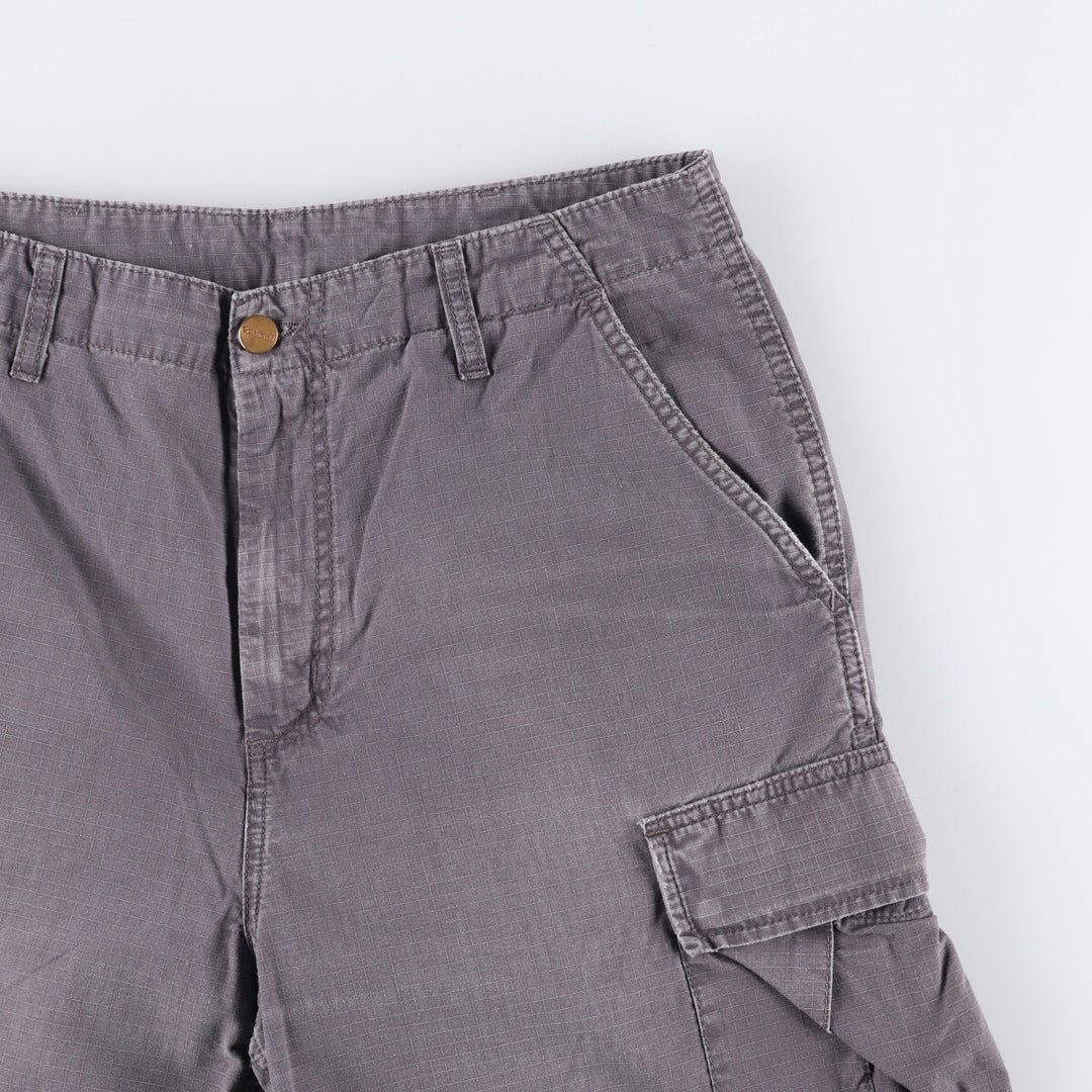 Carhartt Cargo Barmuda Ripstop Cargo Shorts, Men's Size W32 cotton gray type Vintage Second Hand