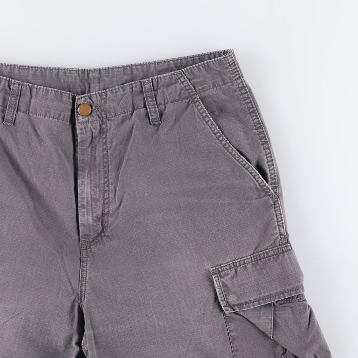 Carhartt Cargo Barmuda Ripstop Cargo Shorts, Men's Size W32 cotton gray type Vintage Second Hand