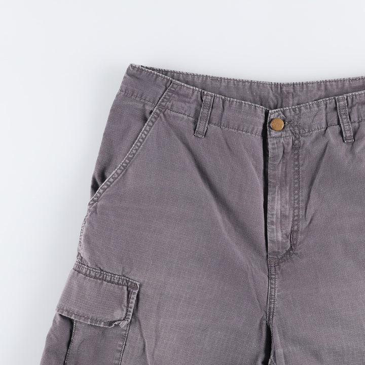 Carhartt Cargo Barmuda Ripstop Cargo Shorts, Men's Size W32 cotton gray type Vintage Second Hand