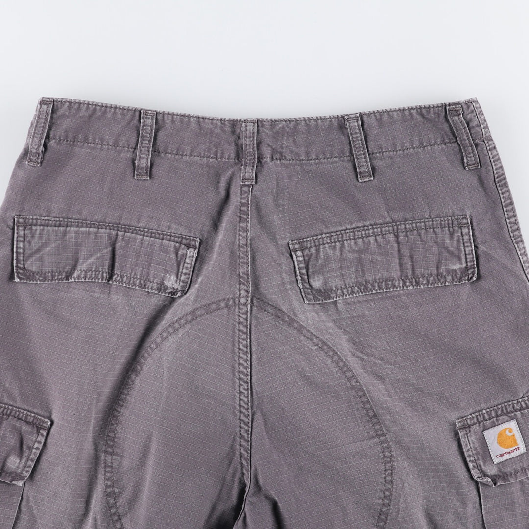 Carhartt Cargo Barmuda Ripstop Cargo Shorts, Men's Size W32 cotton gray type Vintage Second Hand