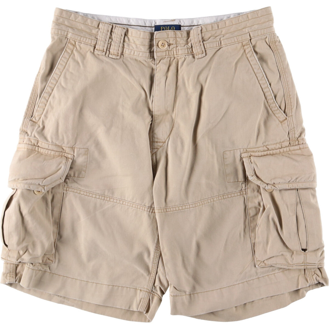 Ralph Lauren POLO RALPH LAUREN cargo shorts, half pants, men's size w33 cotton Beige type Vintage Second Hand