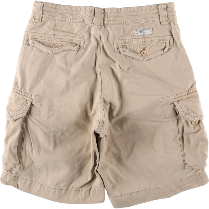 Ralph Lauren POLO RALPH LAUREN cargo shorts, half pants, men's size w33 cotton Beige type Vintage Second Hand