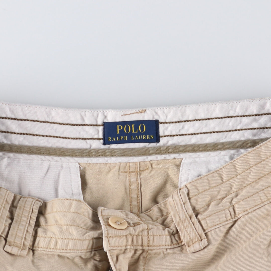Ralph Lauren POLO RALPH LAUREN cargo shorts, half pants, men's size w33 cotton Beige type Vintage Second Hand