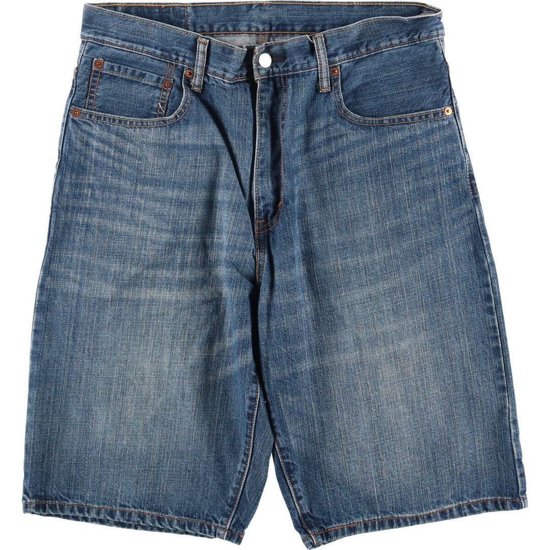 Levi's 569 denim shorts, half pants, jorts, men's size w36 cotton blue type Vintage Second Hand