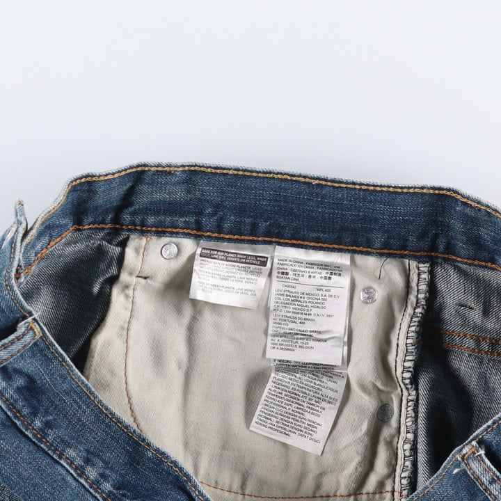 Levi's 569 denim shorts, half pants, jorts, men's size w36 cotton blue type Vintage Second Hand