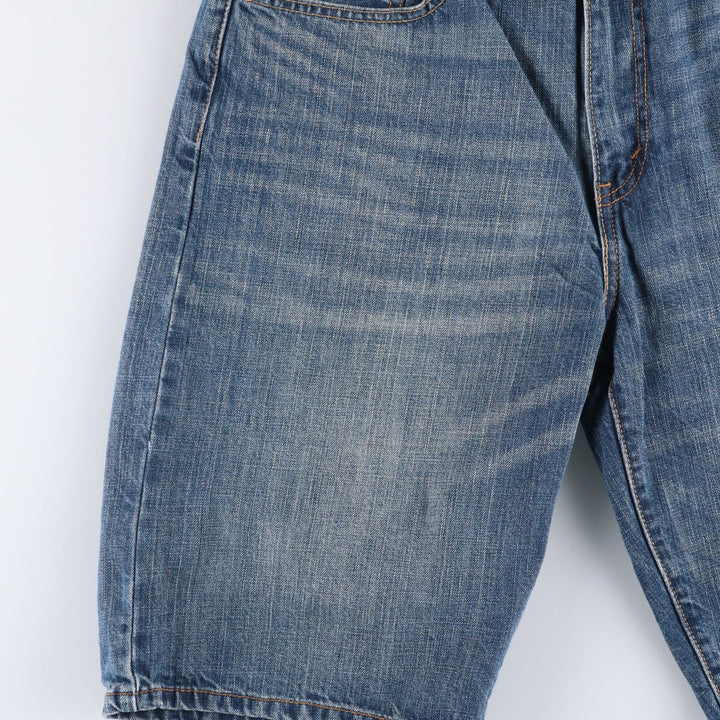Levi's 569 denim shorts, half pants, jorts, men's size w36 cotton blue type Vintage Second Hand