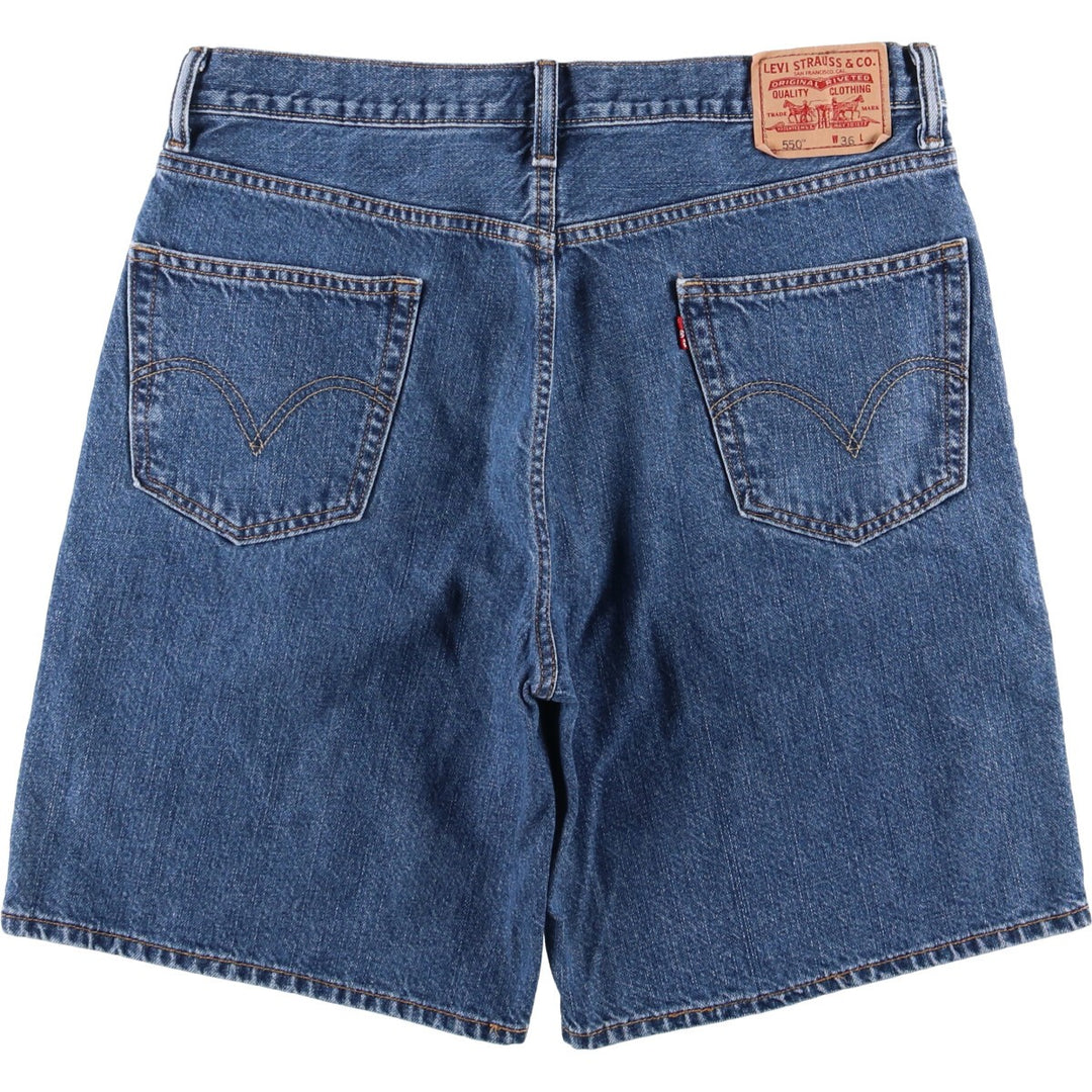 Levi's 550 Relaxed Fit Denim Shorts, Men's Size W37 cotton blue type Vintage Second Hand