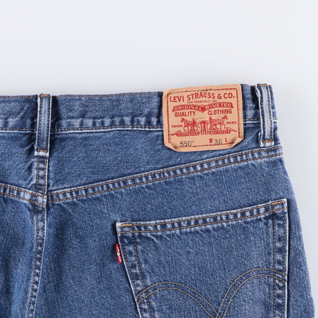 Levi's 550 Relaxed Fit Denim Shorts, Men's Size W37 cotton blue type Vintage Second Hand