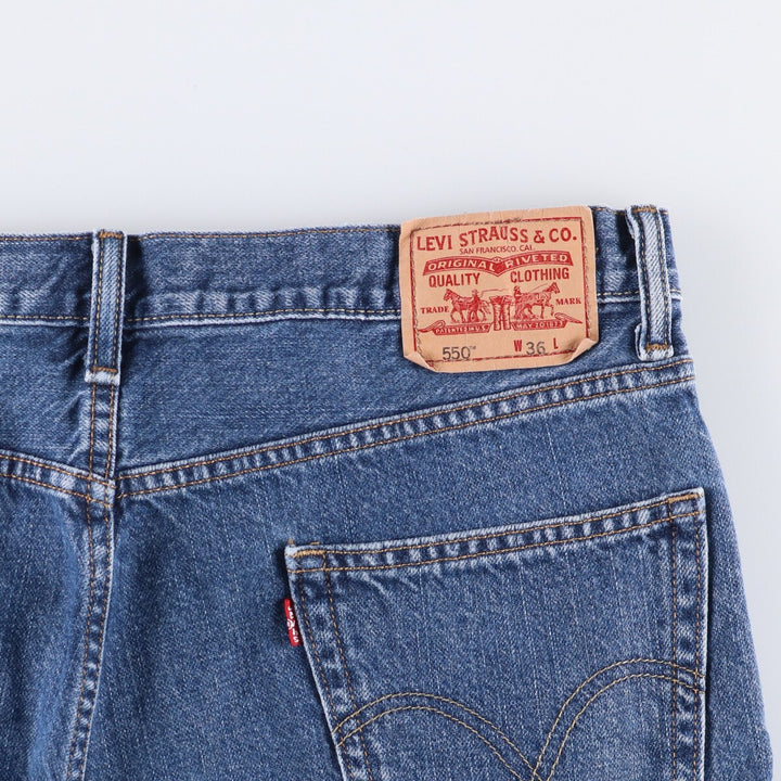 Levi's 550 Relaxed Fit Denim Shorts, Men's Size W37 cotton blue type Vintage Second Hand