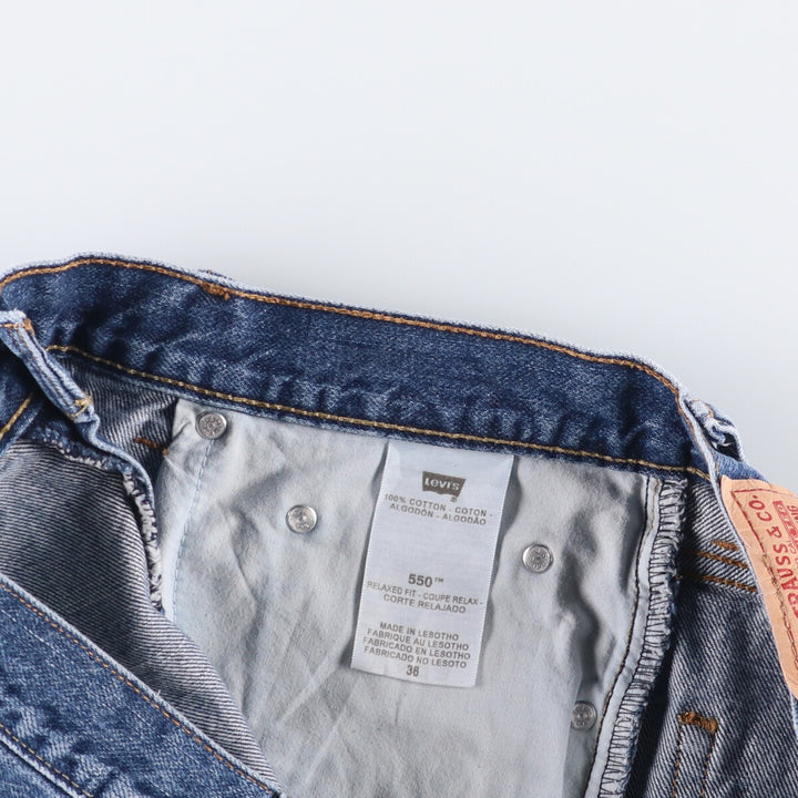 Levi's 550 Relaxed Fit Denim Shorts, Men's Size W37 cotton blue type Vintage Second Hand