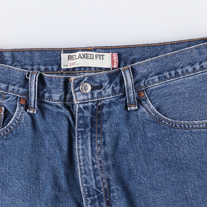 Levi's 550 Relaxed Fit Denim Shorts, Men's Size W37 cotton blue type Vintage Second Hand