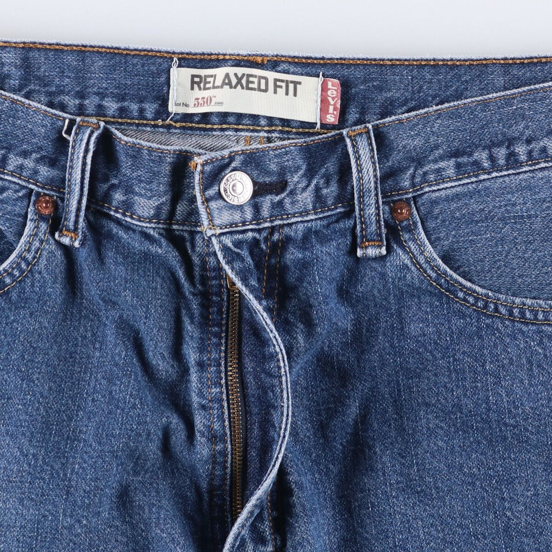 Levi's 550 Relaxed Fit Denim Shorts, Men's Size W37 cotton blue type Vintage Second Hand