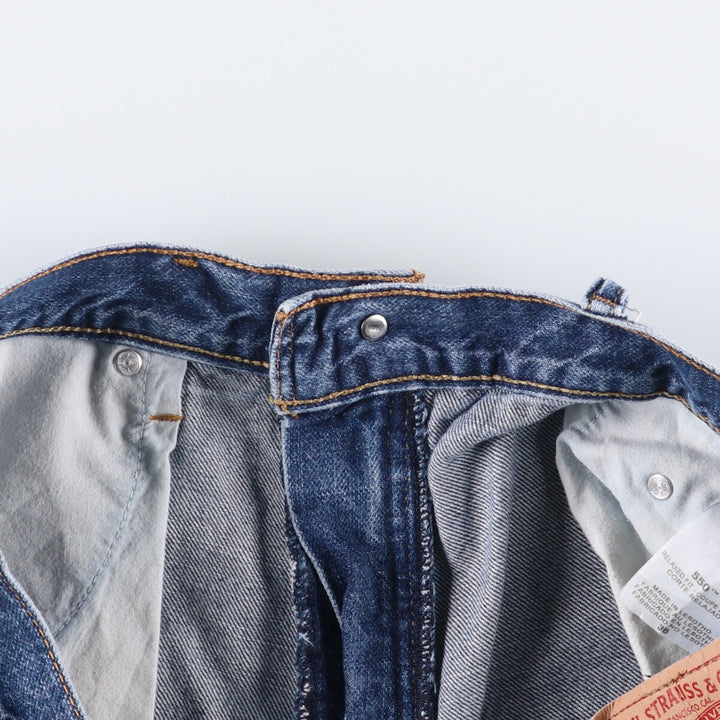 Levi's 550 Relaxed Fit Denim Shorts, Men's Size W37 cotton blue type Vintage Second Hand