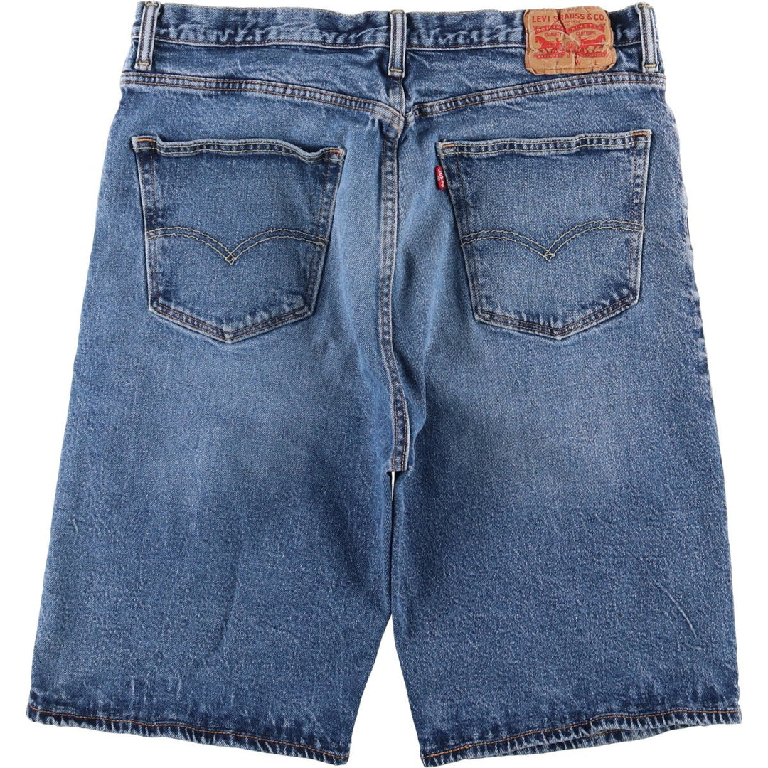 Levi's 569 denim shorts, half pants, jorts, men's size W34 cotton blue type Vintage Second Hand
