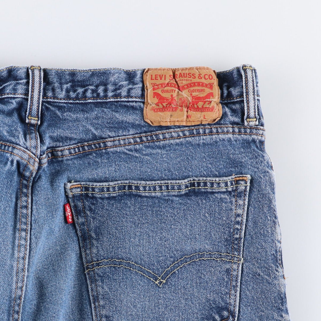 Levi's 569 denim shorts, half pants, jorts, men's size W34 cotton blue type Vintage Second Hand