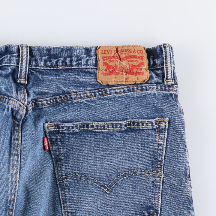 Levi's 569 denim shorts, half pants, jorts, men's size W34 cotton blue type Vintage Second Hand