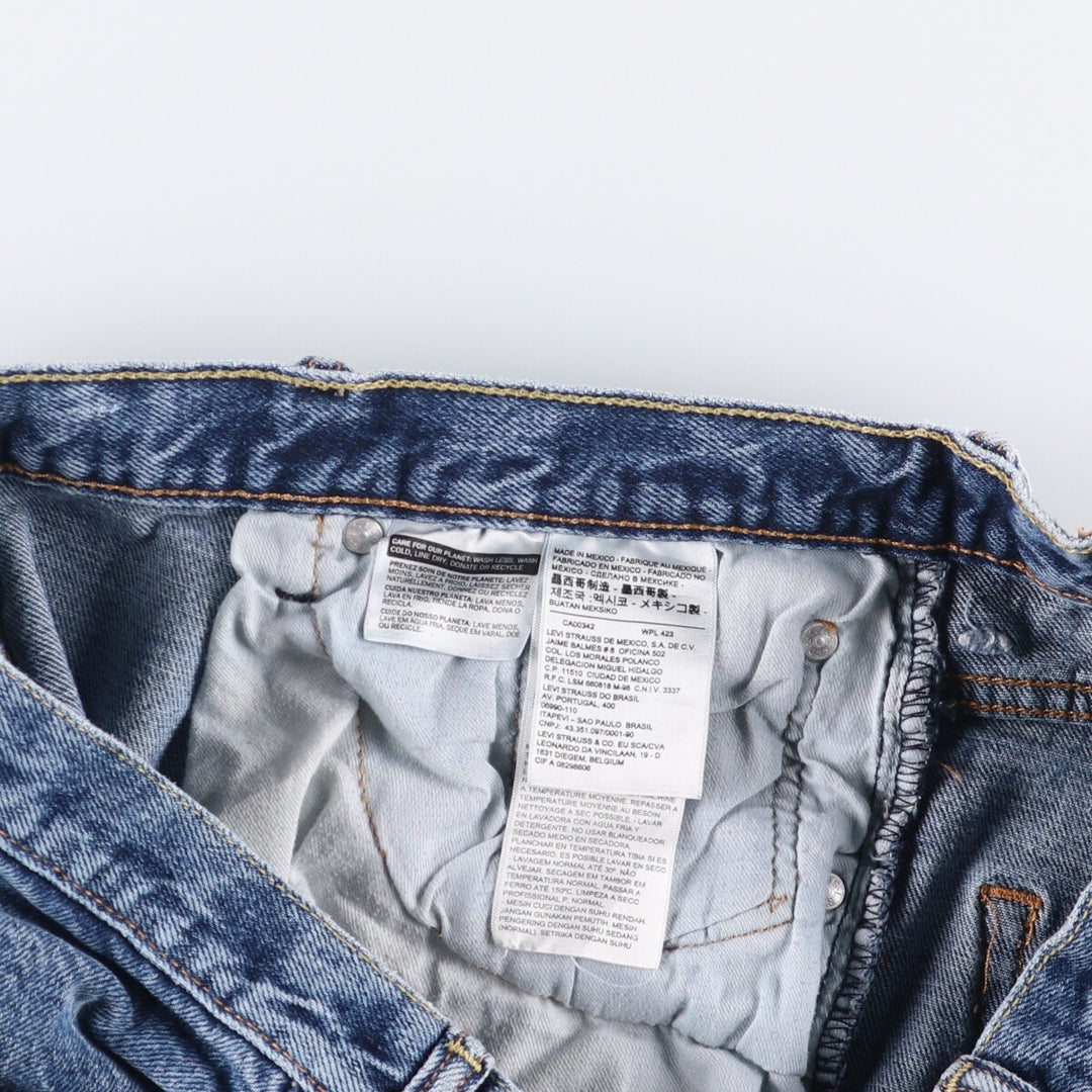 Levi's 569 denim shorts, half pants, jorts, men's size W34 cotton blue type Vintage Second Hand