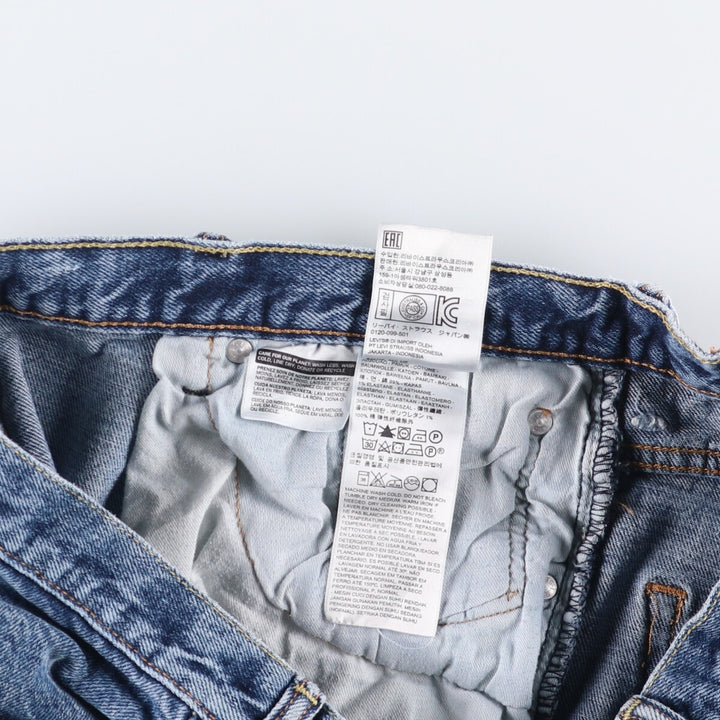 Levi's 569 denim shorts, half pants, jorts, men's size W34 cotton blue type Vintage Second Hand