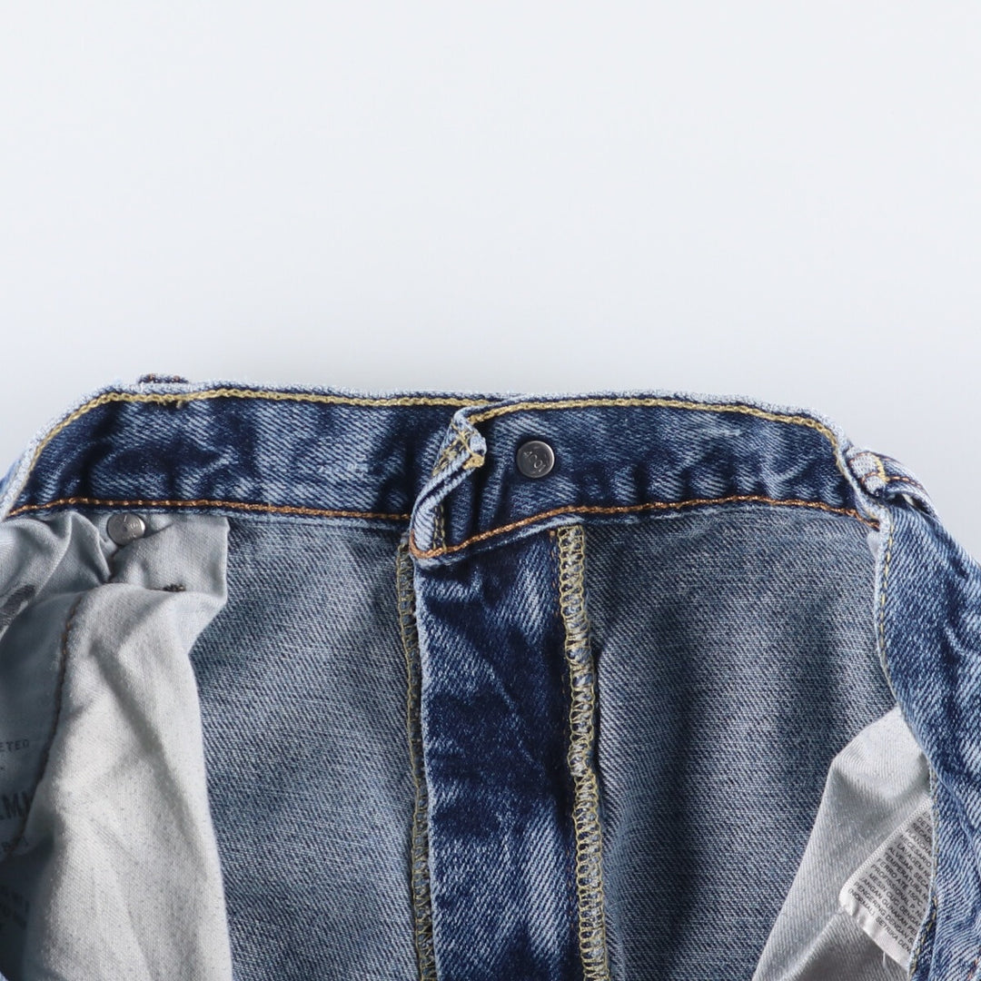 Levi's 569 denim shorts, half pants, jorts, men's size W34 cotton blue type Vintage Second Hand