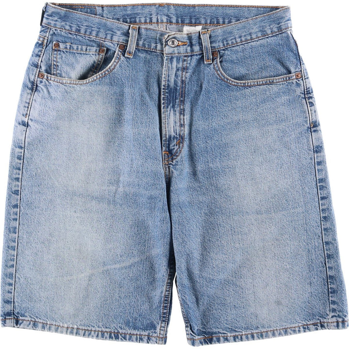 2000'S Levi's 569 Loose Fit Denim Shorts (Men's Size 34) cotton blue type Vintage Second Hand
