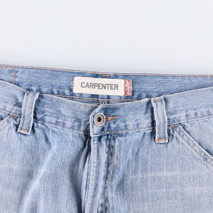 90'S Levi's Carpenter denim shorts, men's size 34 cotton blue type Vintage Second Hand