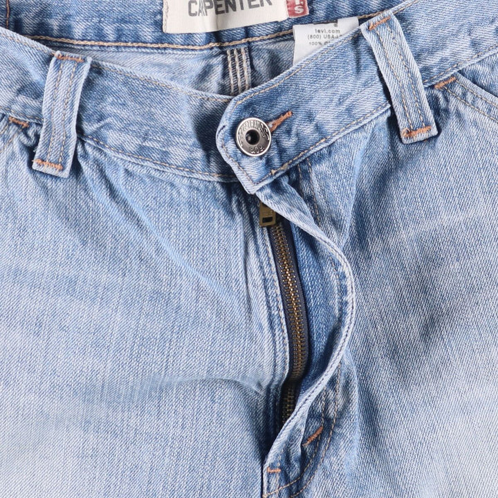 90'S Levi's Carpenter denim shorts, men's size 34 cotton blue type Vintage Second Hand