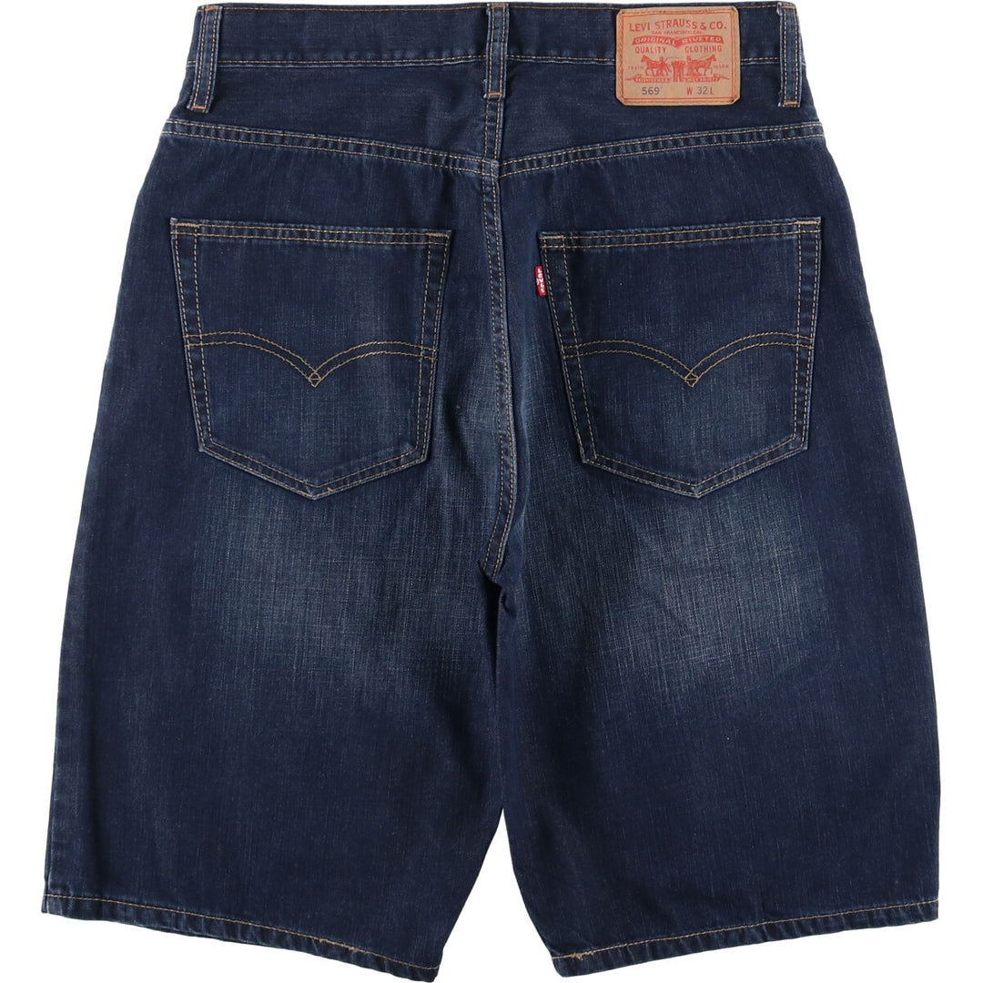 Levi's 569 Loose Straight Denim Shorts, Men's Size 33 cotton blue type Vintage Second Hand
