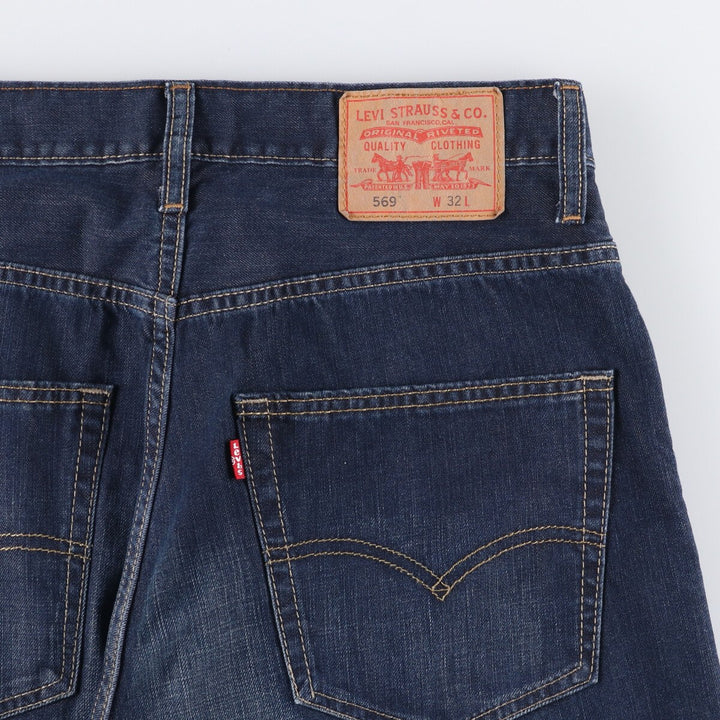Levi's 569 Loose Straight Denim Shorts, Men's Size 33 cotton blue type Vintage Second Hand