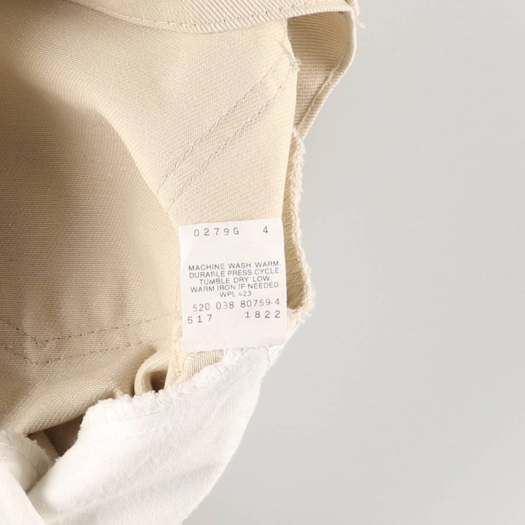 Vintage Levi's STA-PREST slacks, made in the USA, men's size W34. cotton Beige type Vintage Second Hand